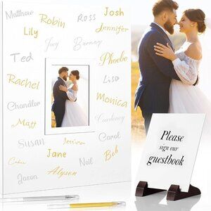 Wedding Guest Book Alternative 12'' x 16'' Guest Book Displays 4'' x 6''…